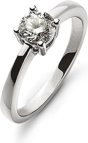 Produktbild Natsumi Schmuck Diamantring Weissgold 18K/750 0.50 ct H si (51, 750/18 K Gold)