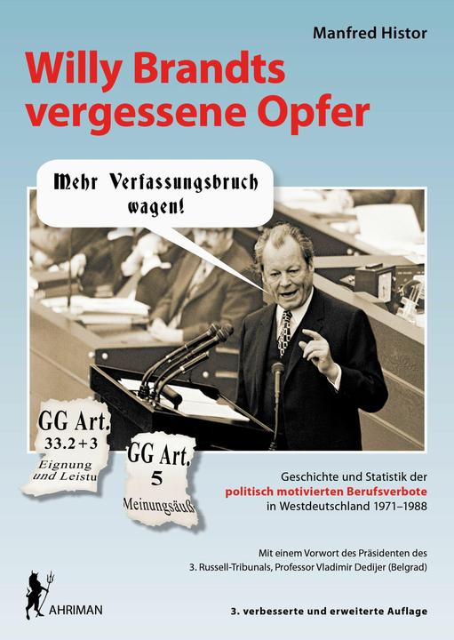 Image du produit Histor:Willy Brandts vergessene Opfer (Allemand, Manfred Histor, Vladimir Dedijer, 2024)