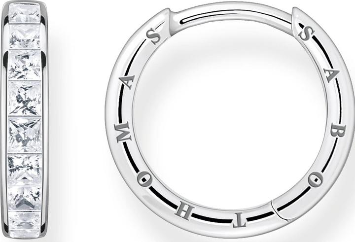 Actual product image Thomas Sabo Creoles White Stones Pavé Silver (925 silver)