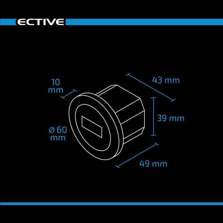 Produktbild Ective LED Batterieladestandsanzeige 12/24V