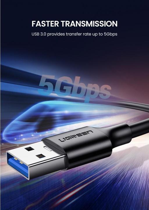 Productafbeelding Ugreen USB-C naar USB-A 3.0 3A datakabel (1 m, USB 3.0)