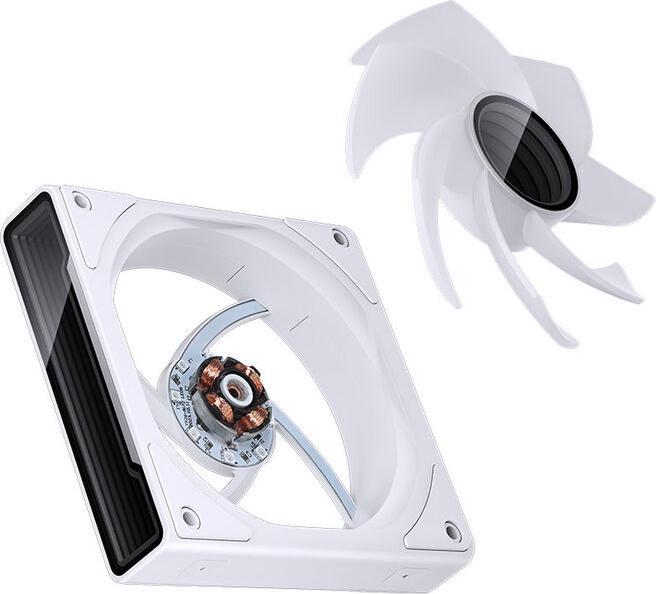 Actual product image Jonsbo ZK-120WR 3in1 fan - A-RGB, white Reverse (120 mm, 3 x)