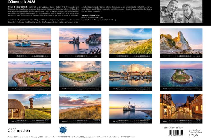 Actual product image Dänemark Premiumkalender 2026 (50 x 35 cm, German)
