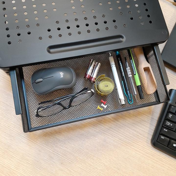 Produktbild Maclean Monitor-/Laptop-Ständer mit Schublade 13-32 MC-947
