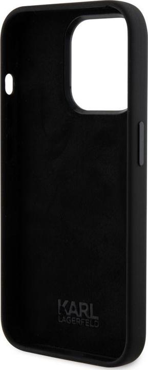 Image du produit Karl Lagerfeld KLHCP15LSMHCNPK iPhone 15 Pro 6.1" czarny/black Silicone Choupette Metal Pin (Apple iPhone 15 Pro)