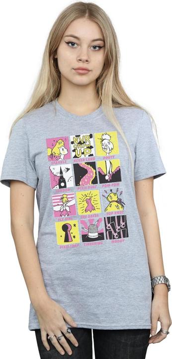 Immagine prodotto Disney Tinkerbell Squares Maglietta Ampia Donna (XL)