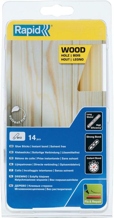 Rapid Holz Klebesticks Ø12x190mm 14 Stück