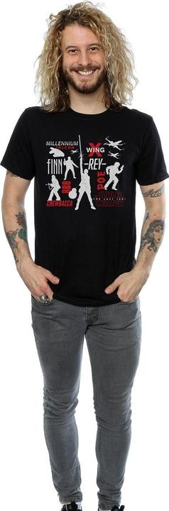Image du produit Star Wars - T-shirt THE LAST JEDI REBELLION SILHOUETTES - Homme (3XL)