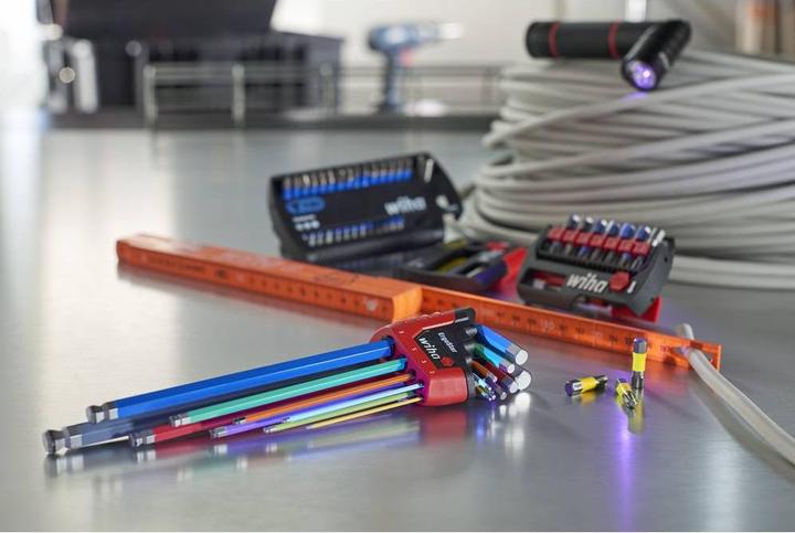 Actual product image Wiha ErgoStar coloured MagicRing pin wrench set
