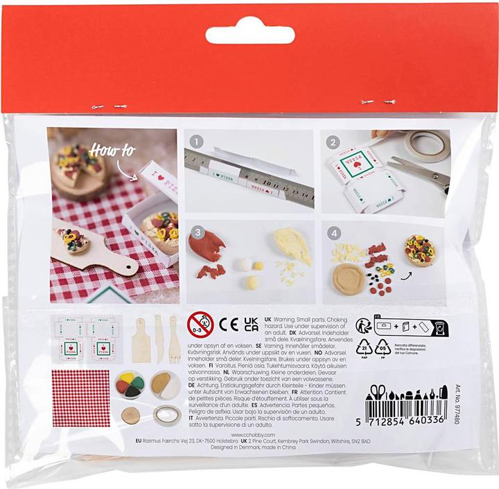 Produktbild Creativ Company Elfentür / Wichteltür Szene Pizza
