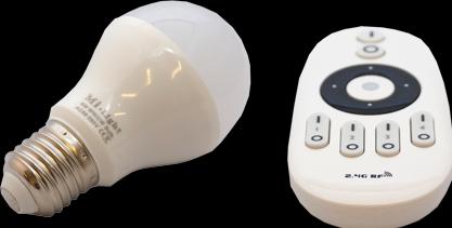 Produktbild Milight LED Birne kalt-warm 6W mit Funk Fernbedienung (E27, 6 W, 470 lm, 1 x, F)
