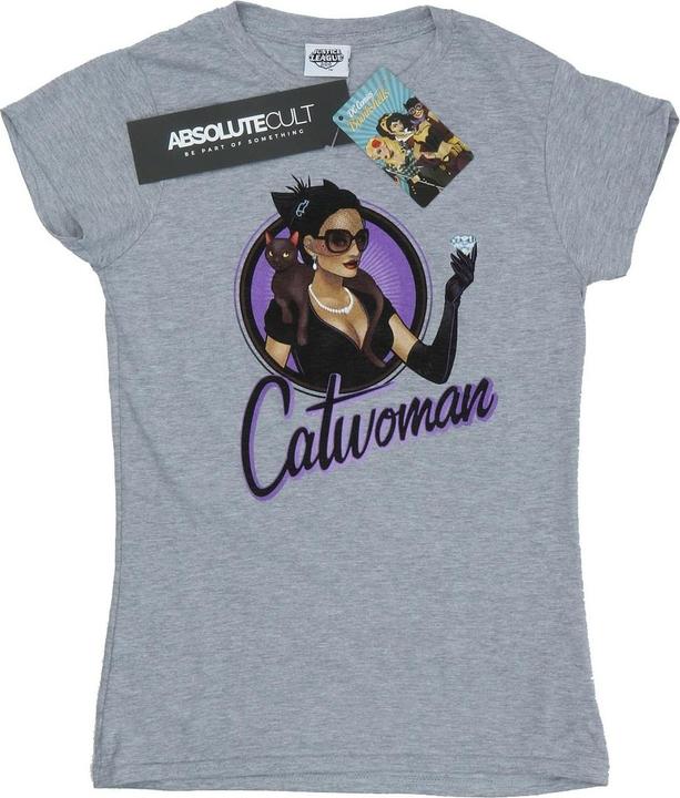 Actual product image Universal Textiles Womens/Ladies Catwoman Heather T-Shirt (XS)