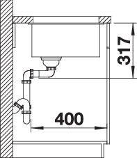 Produktbild Blanco Etagon 500-U (Unterbauspüle, 46 cm, 53 cm)