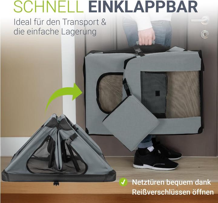 Image du produit Hauptner Caisse de transport pour chiens (pliable) (Chien, Fermeture de sécurité, Lavable, Respirant)