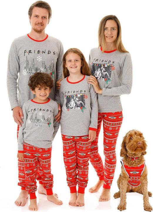 Actual product image Friends Womens/Ladies Christmas Long Pyjama Set (S)