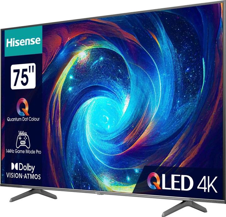 Actual product image Hisense TV 75E77KQ/Pro sw QLED TV (74.41", QLED, 4K)