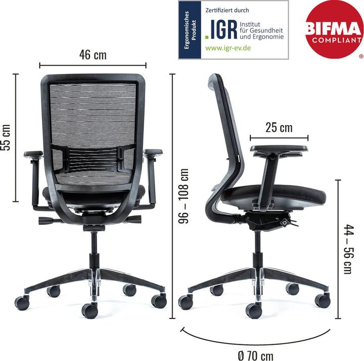 Immagine prodotto Yaasa Sedia Classic - Nero