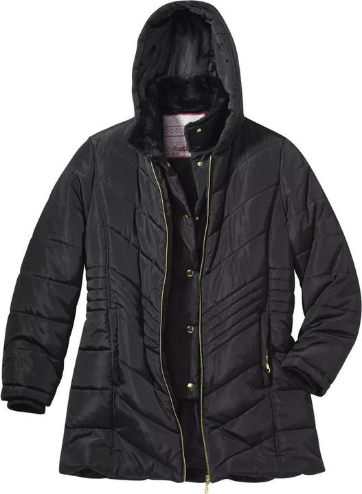 Immagine prodotto Atlas For Women Donna/Ladies Giacca imbottita con cappuccio in pelliccia sintetica idrorepellente (L)