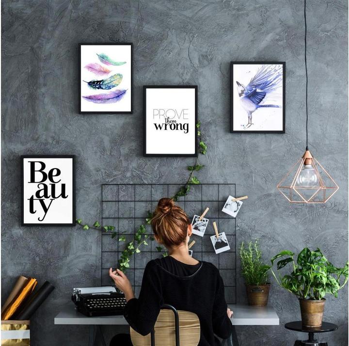 Produktbild Trenddeko Poster Federn 24 x 30 cm, Papier (24 x 30 cm)