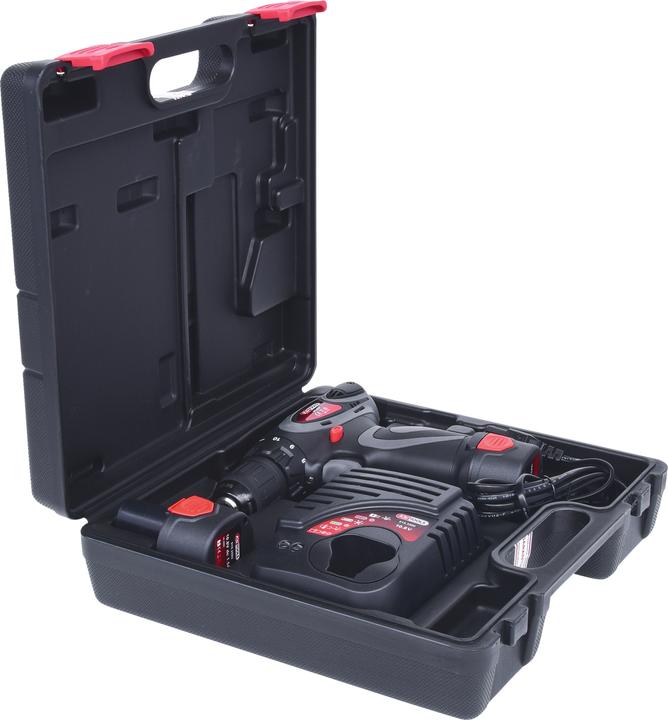 KS Tools Cordless drill-screwdriver, 24Nm, 1,870 rpm 10.8V, with 2 batteries and 1 charger (Rechargeable battery operated)