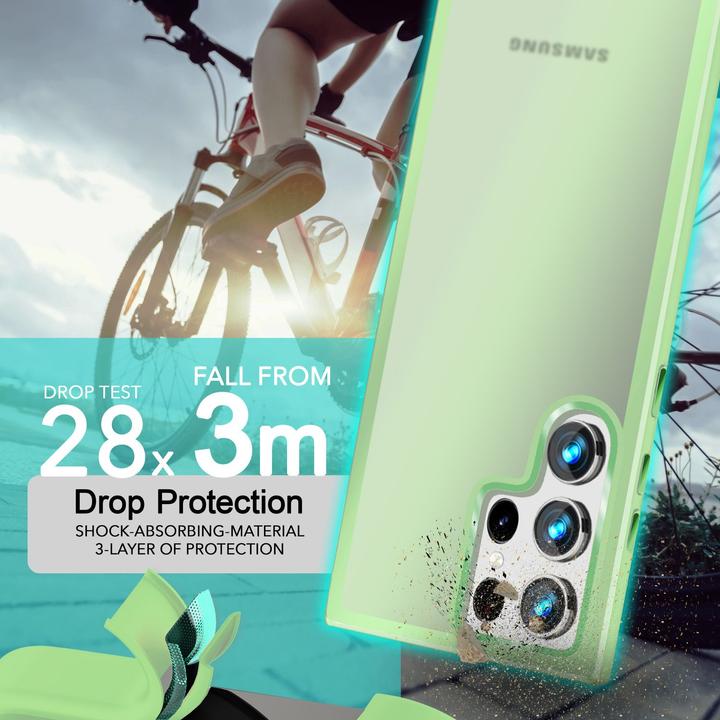 Actual product image Nalia Semi-transparent hybrid cover with protective frame (Samsung Galaxy S24 Ultra)