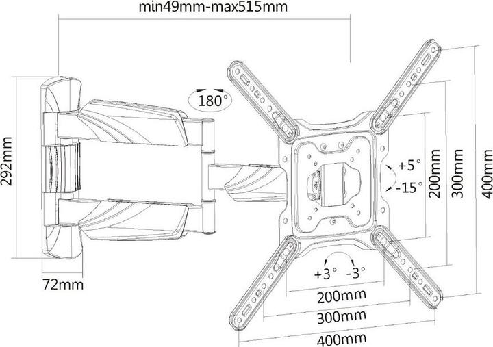 Immagine prodotto AC8354 (Muro, 55", 35 kg)