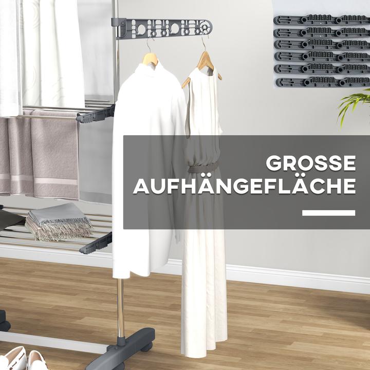 Image du produit Homcom Étendoir à linge avec patères