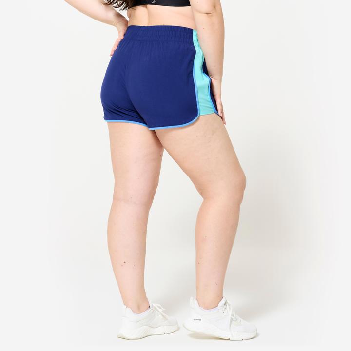 Actual product image Domyos Shorts kurz leicht - dunkelblau/hellblau (L)