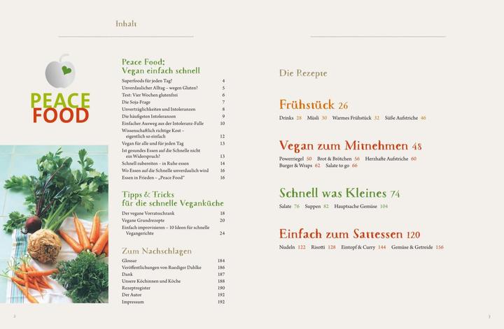 Actual product image Peace Food - Vegan einfach schnell (German, Ruediger Dahlke, 2015)