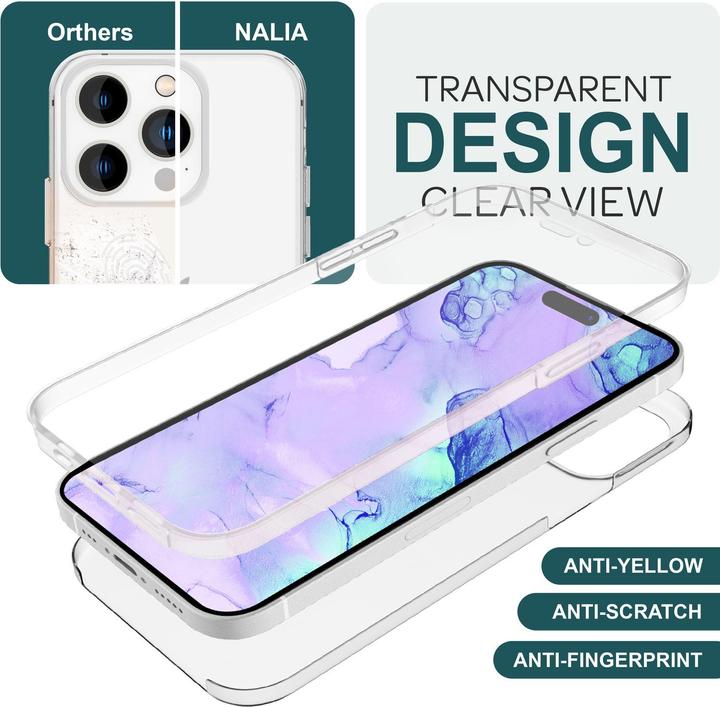 Produktbild Nalia Klare 360 Grad Hülle (Apple iPhone 15 Pro)