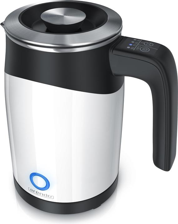 Arendo Bouilloire 0,5 l, 1100 W, acier inoxydable Bouilloire de voyage Mini, réglage de la température (0.50 l)