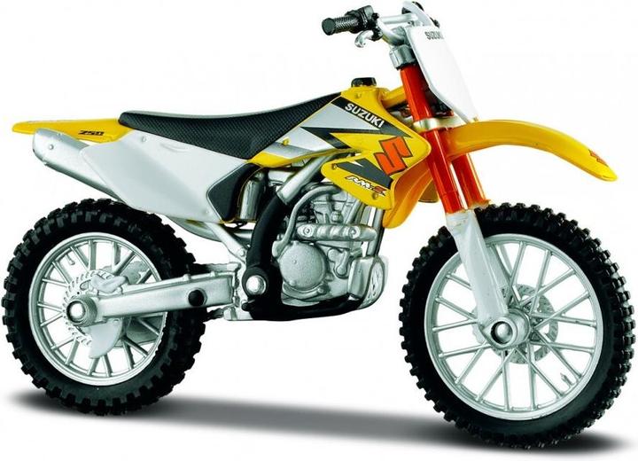 Actual product image Maisto Metallmodell Suzuki RM-Z250 mit Ständer 1/18