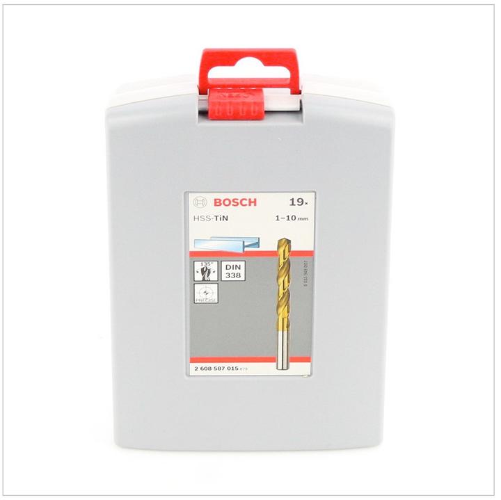 Actual product image Bosch Professional Zubehör Metal drill bit set HSS-TiN, ProBox, 19-piece (6 mm, 1 mm, 6.5 mm, 5.5 mm, 10 mm, 1.5 mm, 7 mm, 3 mm, 5 mm, 8.5 mm, 8 mm, 2.5 mm, 9 mm, 3.5 mm, 4.5 mm, 2 mm, 7.5 mm, 9.5 mm, 4 mm)