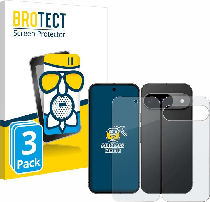 Image du produit BROTECT Verre de protection Film de protection en verre Film de protection d'écran mat (3 pièce(s), Google Pixel 9)