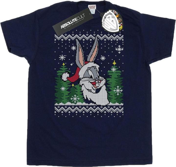 Produktbild Looney Tunes Bugs Bunny Christmas Fair Isle TShirt (XL)