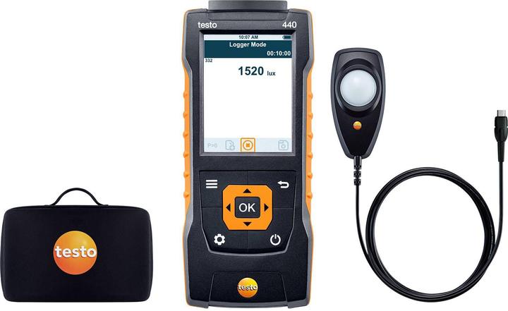 Image du produit Testo Luxmètre 440 Lux-Set 0563 4402 Étalonnage