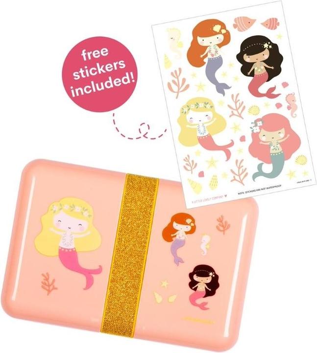 Immagine prodotto A Little Lovely Company Scatola per il pranzo Sirena SBMEPI31 rosa 18x6x12cm