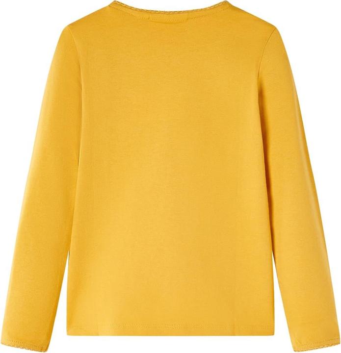 Immagine prodotto VidaXL Camicia a maniche lunghe per bambini ocra scuro 116,Materiale: 95 (116)