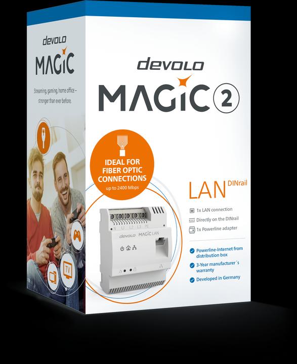 Actual product image Devolo Magic 2 LAN DINrail (2400 Mbit/s)