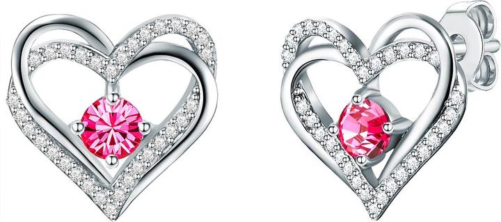 Produktbild Rafaela Donata Damen Herz Sterling Silber verziert mit Kristallen von Swarovski® silber - 26471 (Sterling Silber)