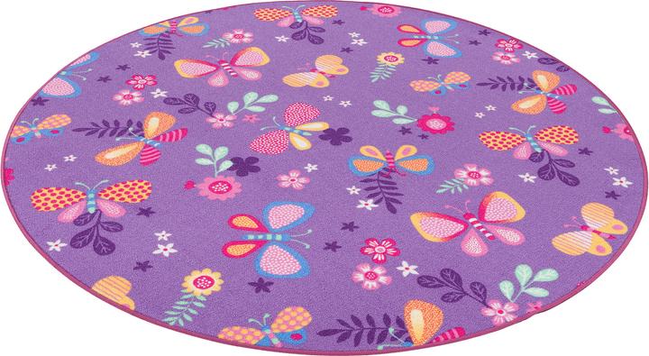 Image du produit Snapstyle Tapis de jeu pour enfants Papillon rond (100 x 100 cm)
