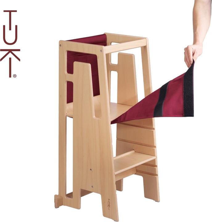 Actual product image Tuki Learning tower set with discovery cloth / discovery tower / elevation