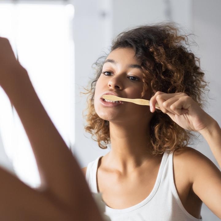 Actual product image Relaxdays Bamboo toothbrushes (Medium, 24 x)