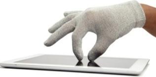 Produktbild Agloves Natural Touch Gloves für Touchscreens Weiss (L)
