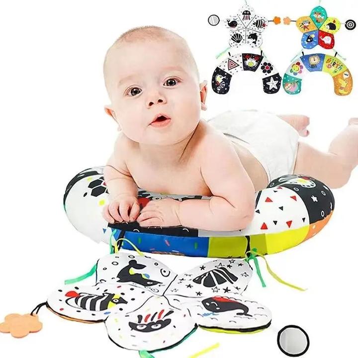 Immagine prodotto Activity Board Giocattolo cuscino per neonati Nero Bianco ad alto contrasto per neonati 0-6