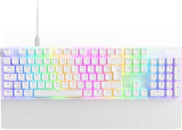 Produktbild NZXT Keyb. Function2 Full Size White KB-001NW-DE retail (DE, Kabelgebunden)