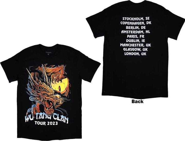Actual product image Wu Tang Clan Tour 23 Dragon Back Print (M)