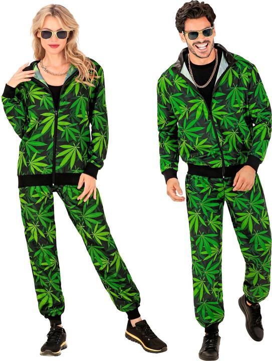 Actual product image Widmann Cannabis tracksuit unisex: jacket and trousers (L)