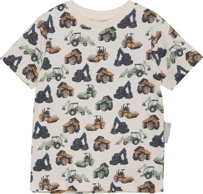 Produktbild Minymo Kurzarm T-Shirt Baufahrzeuge (116)