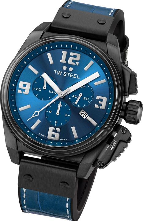 Actual product image TW-Steel TW1016 Canteen Chronograph Limited Edition Men's Watch 46mm 10ATM (Chronograph)